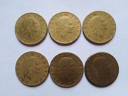 liry italia   monety 7szt  ,zestaw za  17