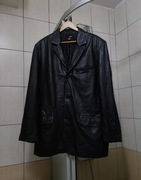 marynarka XL Conwell męska skórzana kolor czarny fason klasyczny marki Cor