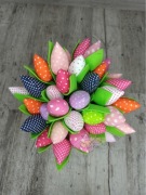 Szyte bawełniane tulipany kwiaty prezent 