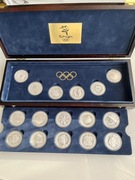 Zestaw 16 szt srebrne monety Olimpiada Sydney 2000 inwestycja Olsztyn