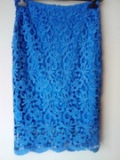 TOP SECRET Spódnica koronkowa chabrowa rozm. 34