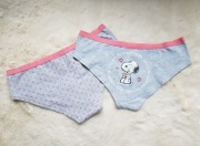 Bawełniane majtki szorty z nadrukiem Snoopy 2 sztuki S