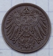 #1544 Niemcy Cesarstwo 2 fenigi 1905 E rzadka!