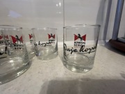 Szklanki do napojów drinków komplet 6 szt z lat 90