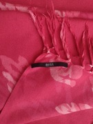 Hugo Boss Massimo dutti Zara chusta damska używana malinowa czerwień duża!!