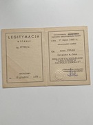 Legitymacja Medal na Polu Chwały