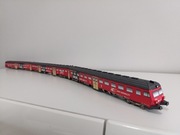 Model kartonowy zabawka pociąg miejski autobus szynowy SN84 szynobus Skpl 