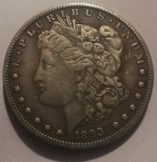 człowiek ptak czarownik szaman dolar Morgan