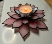 Prezent na Wielkanoc. Kwiatka. Witraż w stylu Tiffany. 14cm