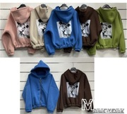 Bluza rozpinana z aplikacją na plecach