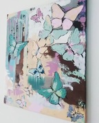 Obraz ręcznie malowany . Abstrakcja 