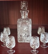 Kryształowa karafka wys 28 cm z huty szkła Julia