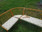 Narożnik Artdeco, drewniany, antyk