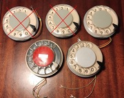 5 tarcz numerowych do syatrszych aparatów z wybieraniem impulsowym