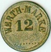 WERTH-MARKE 12 ZnNi 20.5 mm - moneta 'piwna'