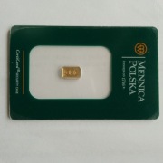 Moneta/Sztabka 1g Mennica Polska 5zl