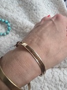 Stara bransoletka Antique, okrągła bransoleta sztywna