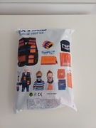 Kamizelka Taktyczna Do Nerf Strzałki 2x Magazynek Okulary Bandana