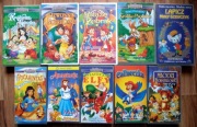10 kaset VHS dla dzieci FilmCass bajki - Lapicz Królewna Śnieżka Calineczka