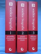 WIELKIE BIOGRAFIE TOM 1-2-3 - ENCYKLOPEDIA PWN- KSIĄŻKI W STANIE IDEALNYM 