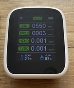 Czujnik jakości powietrza Tuya WiFi CO2 PM HCHO