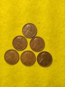 Lincoln Cent 1950 1955 (S) Komplet 