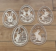 Baza jajko koszyk Wielkanoc zając pisanka 20cm