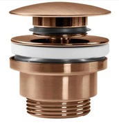 Korek umywalkowy uniwersalny klik klik Rea miedź szczotkowana