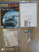 Model kartonowy czołgu Tigier I +akcesoria