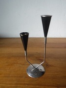 Stary sygnowany świecznik 2 ramienny 