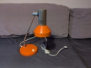 lampka biurkowa AKA DDR 3720-36 pomarańczowa retro vintage