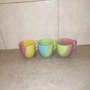kolorowe filiżanki 3 szt 