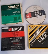 Taśmy szpulowe BASF,SCOTCH 18 cm,vintage,