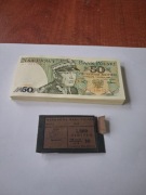 Banknot 50 zł PRL Świerczewski z paczki bankowej