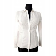 XS GUESS LOS ANGELES BLUZKA KOSZULA JAKOŚĆ KLASA LOGO METAL ROZCIĄGLIWA