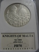 JAN PAWEŁ II  10 LIRAS "ROMA AETERNA" 2005 PR70