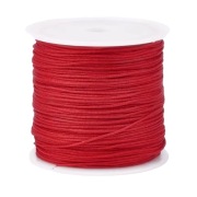 Sznurek Ozdobny Dekoracyjny Nylonowy Czerwony Scrapbooking DIY 0,8mm 100m