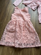 Sukienka z bolerkiem 110 koralowa różowa