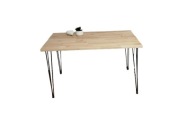 Stół industrialny 120 z 62cm  na loftowych nogach blat NATURA