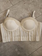 Top gorset z perełkami M