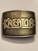 Klamra do pasa zespołu KREATOR ręcznie wykonana. Gyges