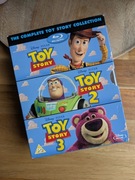 Disney Pixar Toy Story 1-3 Blu Ray Movie collection j.angielski