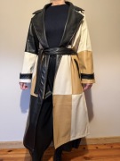 Płaszcz z ekoskóry w rozmiarze M/L damski