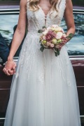 SUKNIA ŚLUBNA HERM'S BRIDAL CORINA rozm. 36, wzrost 178 + 8cm obcas