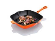 LIVARNO home Patelnia Żeliwna Grillowa, 24,5 x 24,5 cm