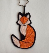 BRELOCZEK LISEK – RĘCZNIE WYSZYWANY KORALIKAMI | HANDMADE