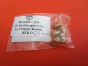 Dysze Kpl ( 5szt ) gaz ziemny kuchni BEKO