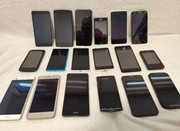 18szt Zestaw Telefony/Smartfony Na części Samsung Huawei LG Nokia i inne 
