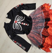 strój wampirzyca wampirka czarownica diablica halloween 1259