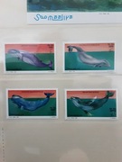 Somalia 1999 Mi 789-92  seria  wieloryb wale  idealna pozycja 